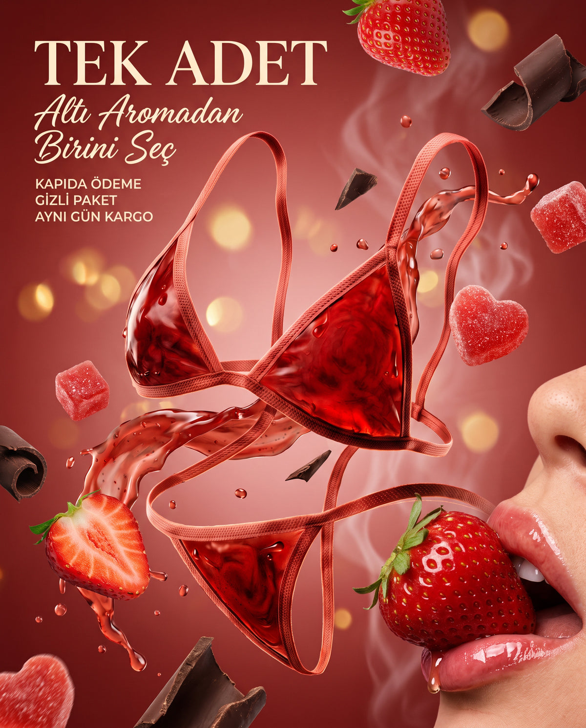 Tek adet — altı aromadan birini seçin