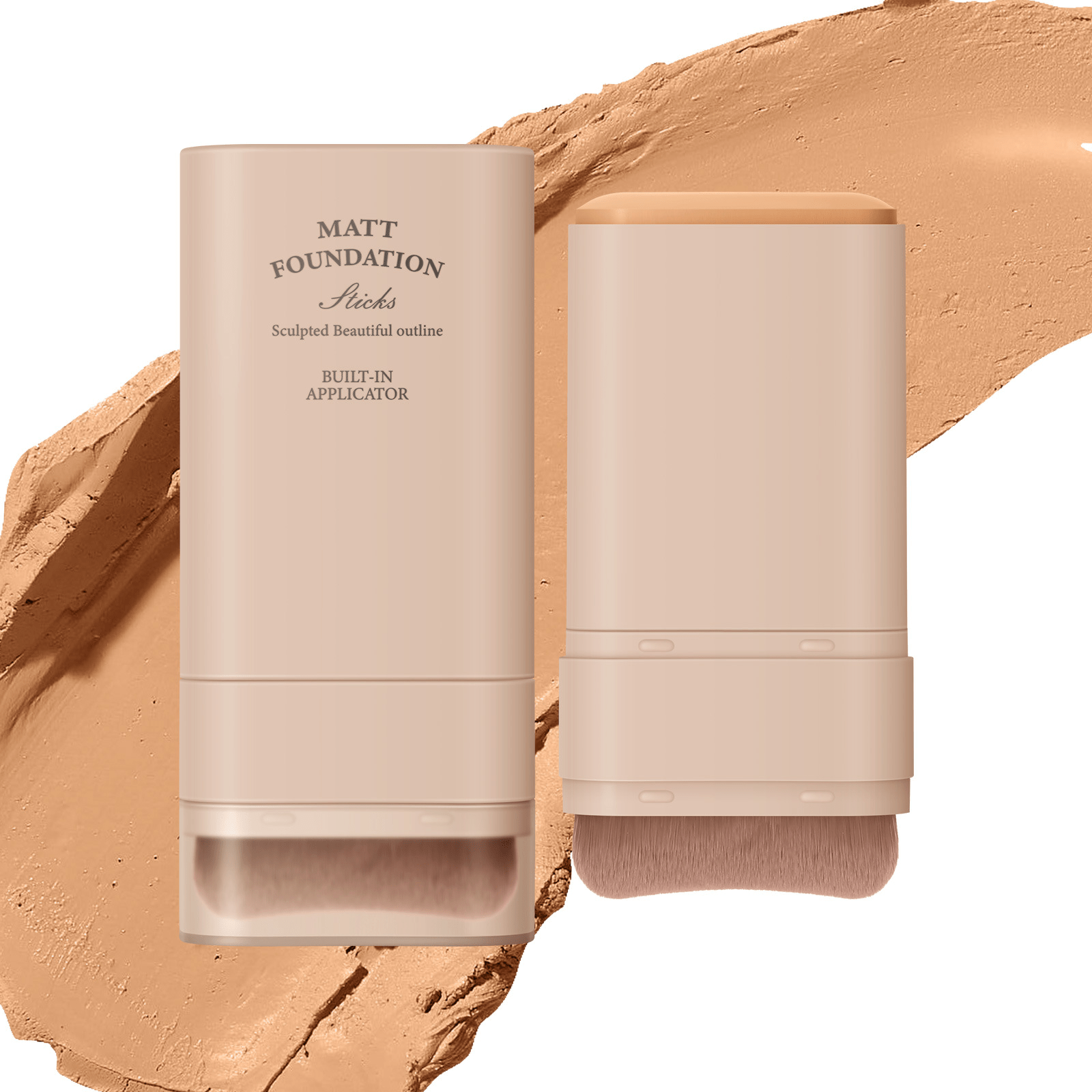 Matte Stick Foundation with Built-in Brush - Makeup from EWONAR | Best for Beauty & Hair Styling